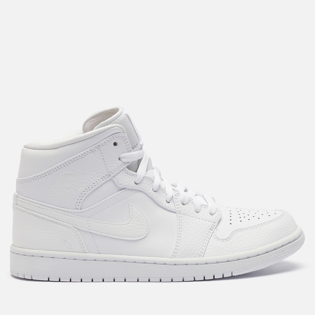 Jordan Мужские кроссовки Air Jordan 1 Mid Triple White 2.0