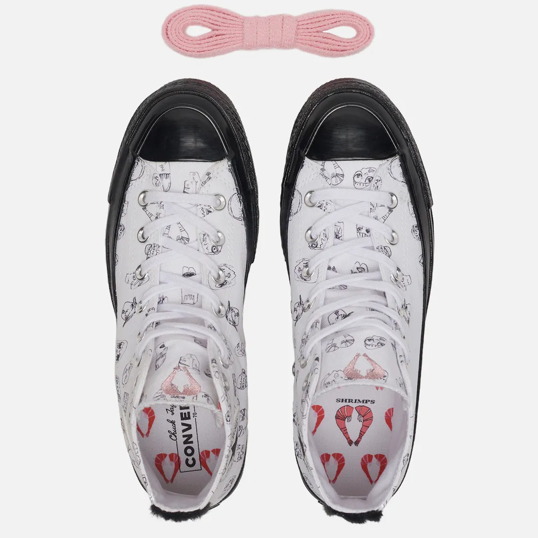 Converse Женские кеды x Shrimps Chuck 70 High