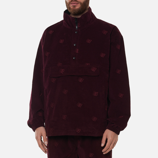 Мужская куртка анорак Bronze 56K All Over Embroidered Maroon