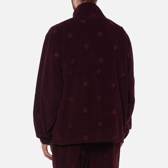 Мужская куртка анорак Bronze 56K All Over Embroidered Maroon