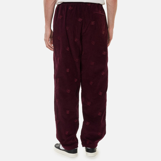 Мужские брюки Bronze 56K All Over Embroidered Maroon