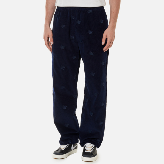 Мужские брюки Bronze 56K All Over Embroidered Navy