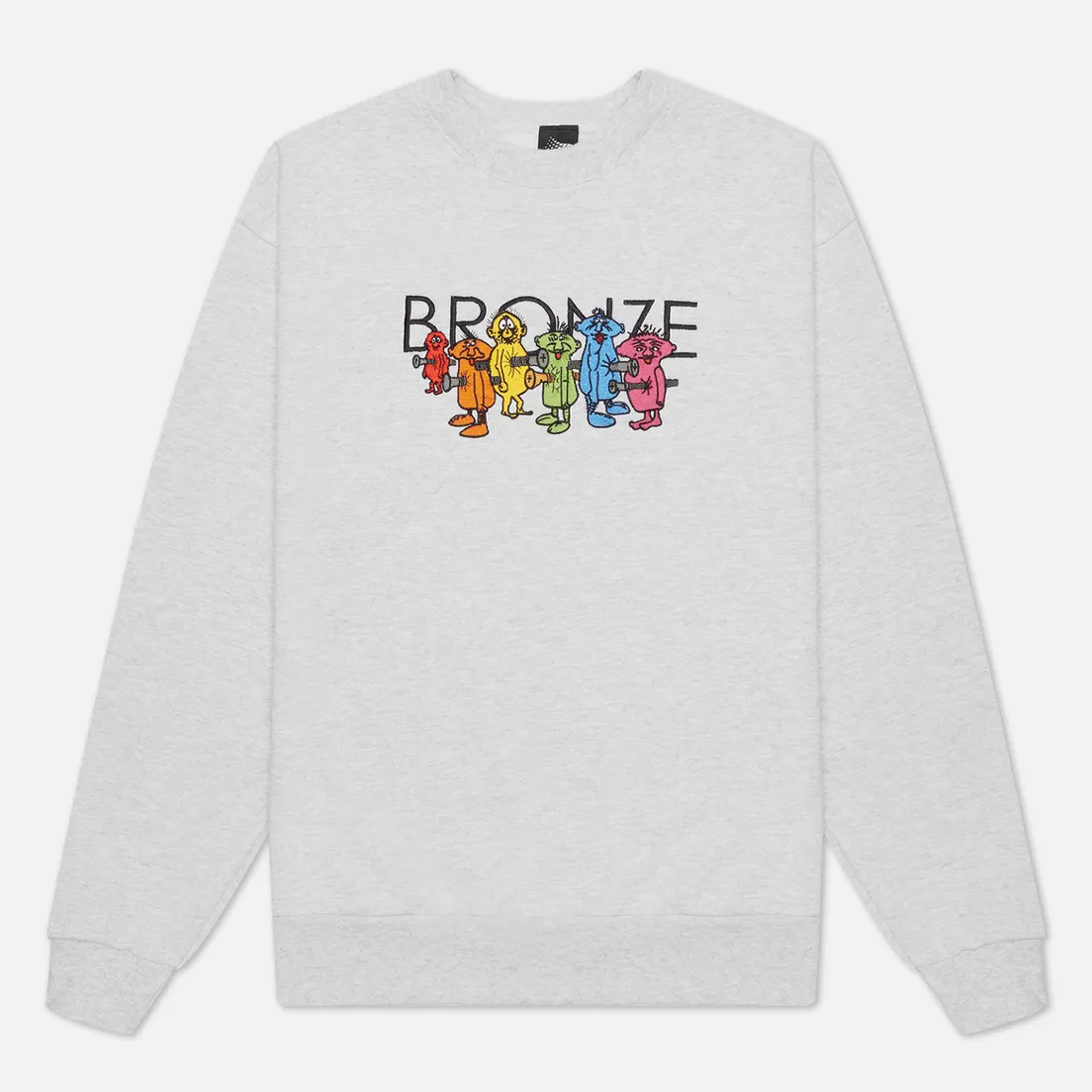 Bronze 56K Мужская толстовка Bolt Boys Embroidered Crew Neck