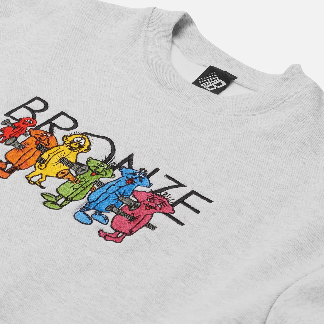 Bronze 56K Мужская толстовка Bolt Boys Embroidered Crew Neck