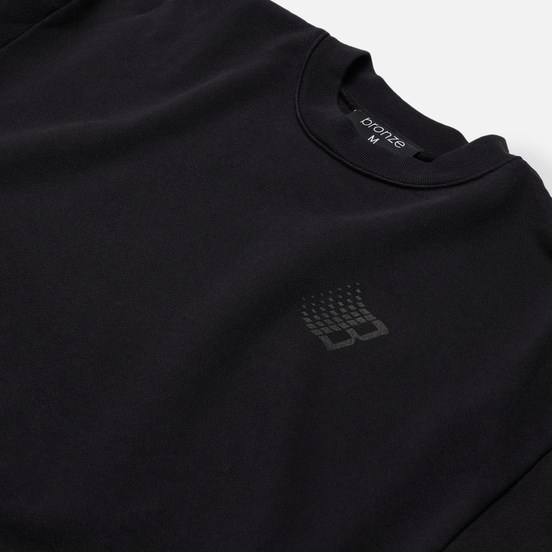 Мужская толстовка Bronze 56K B Logo Crew Neck Off Black