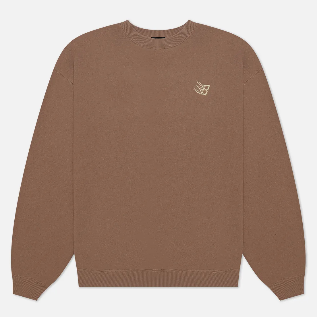 Bronze 56K Мужская толстовка B Logo Embroidered Crew Neck