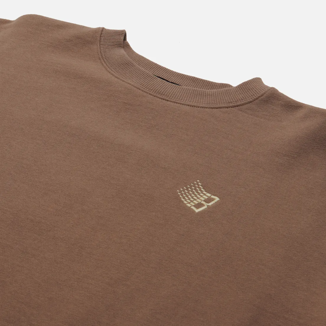 Bronze 56K Мужская толстовка B Logo Embroidered Crew Neck