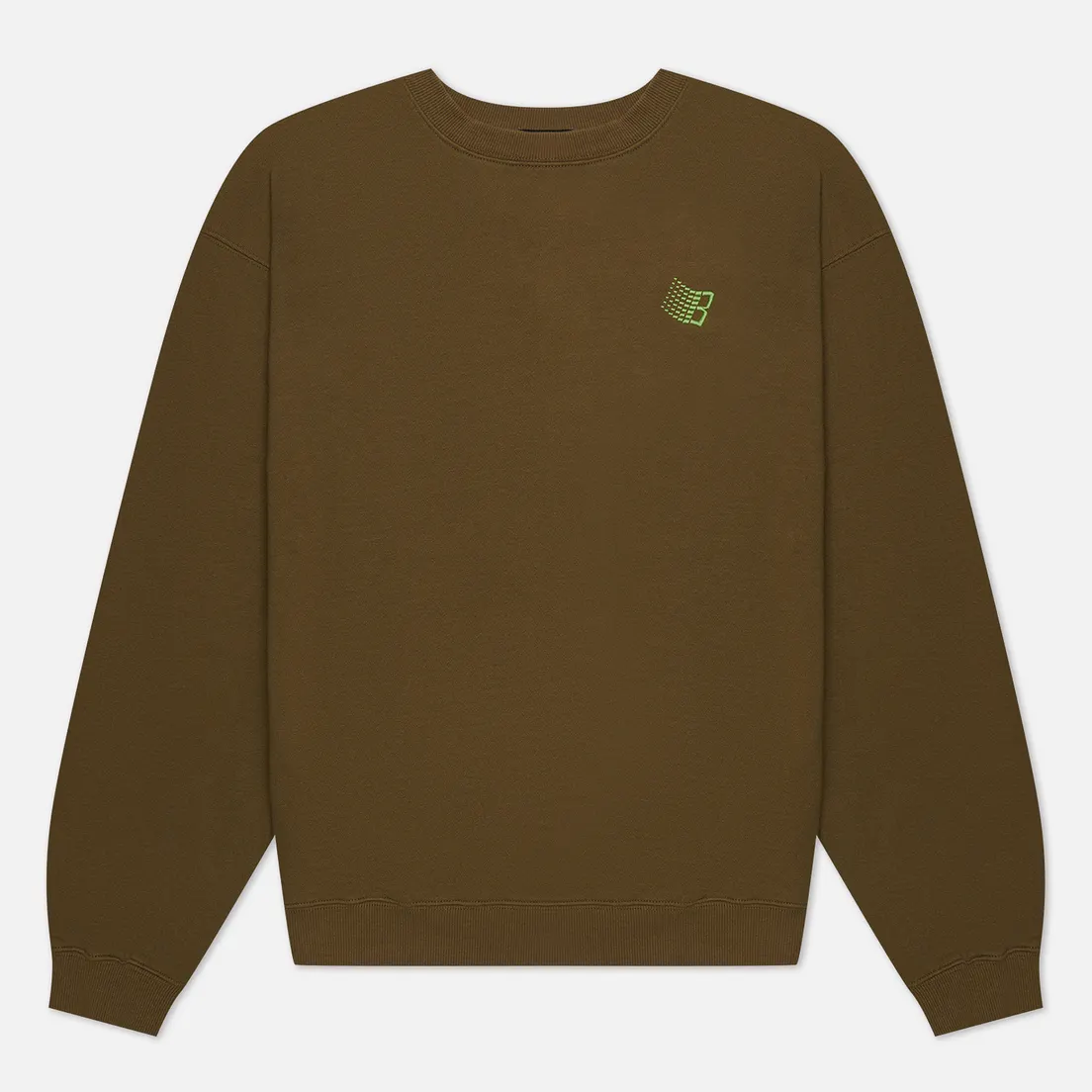 Bronze 56K Мужская толстовка B Logo Embroidered Crew Neck