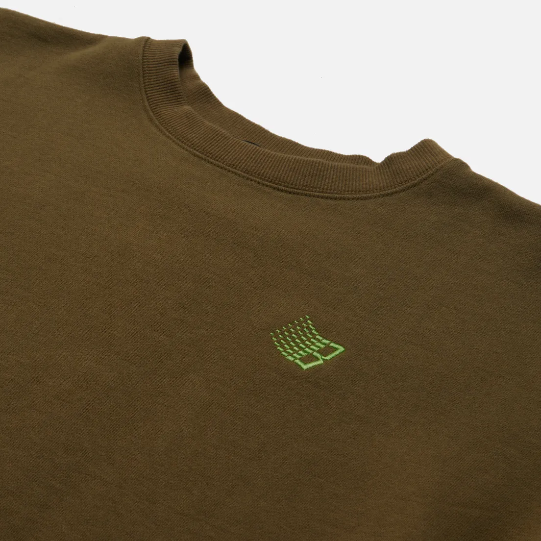 Bronze 56K Мужская толстовка B Logo Embroidered Crew Neck