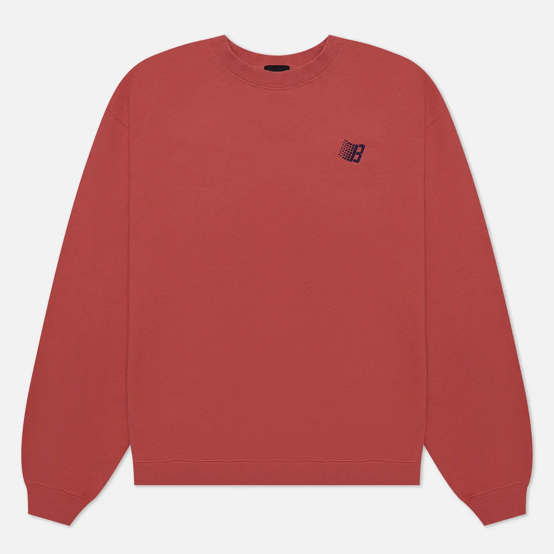 Bronze 56K Мужская толстовка B Logo Embroidered Crew Neck