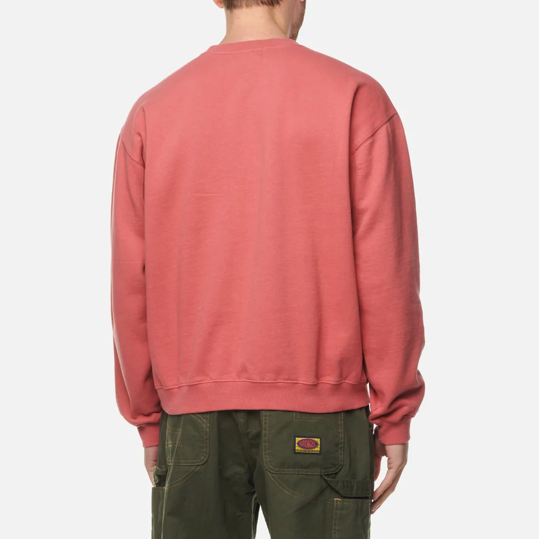 Bronze 56K Мужская толстовка B Logo Embroidered Crew Neck