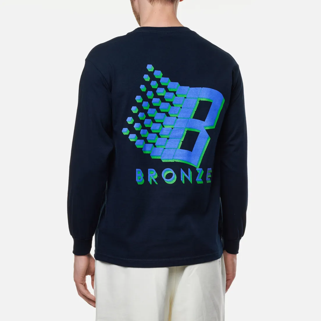 Bronze 56K Мужской лонгслив 3D B Logo