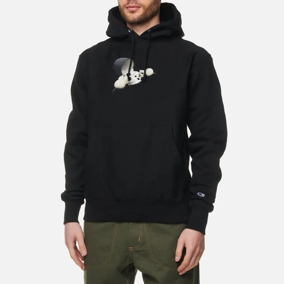 Bronze 56K Мужская толстовка x Champion Reverse Weave Milk Hoodie