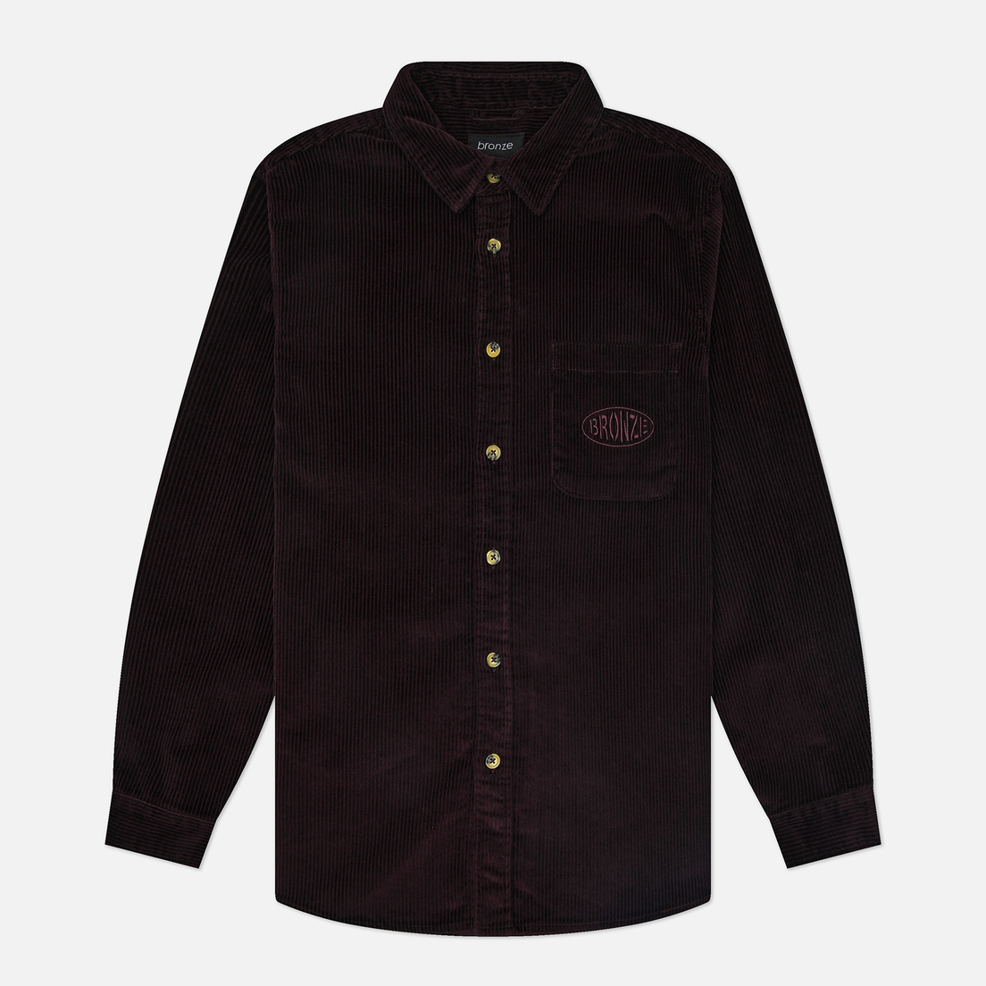 Bronze 56K Мужская рубашка Corduroy Button Up