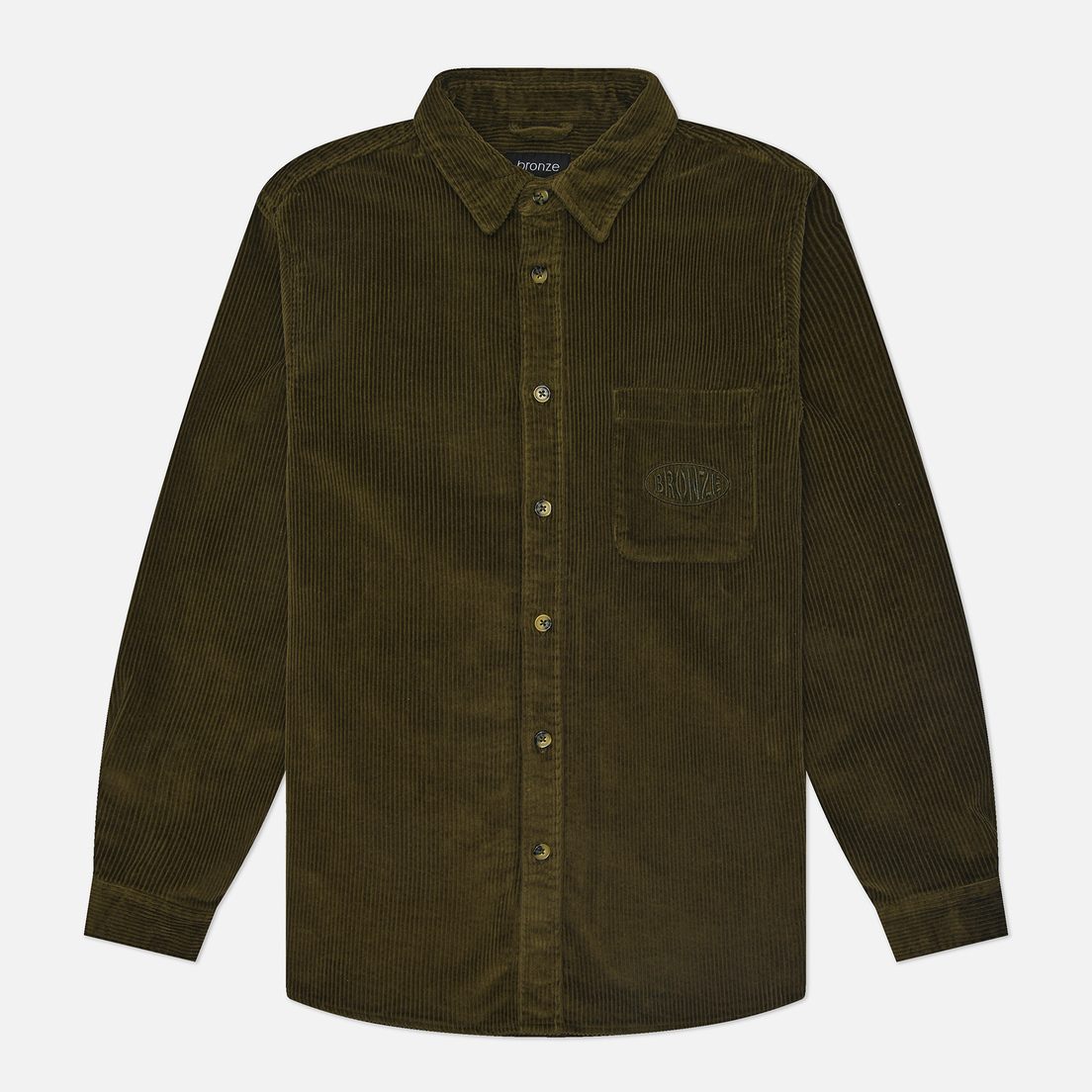 Bronze 56K Мужская рубашка Corduroy Button Up