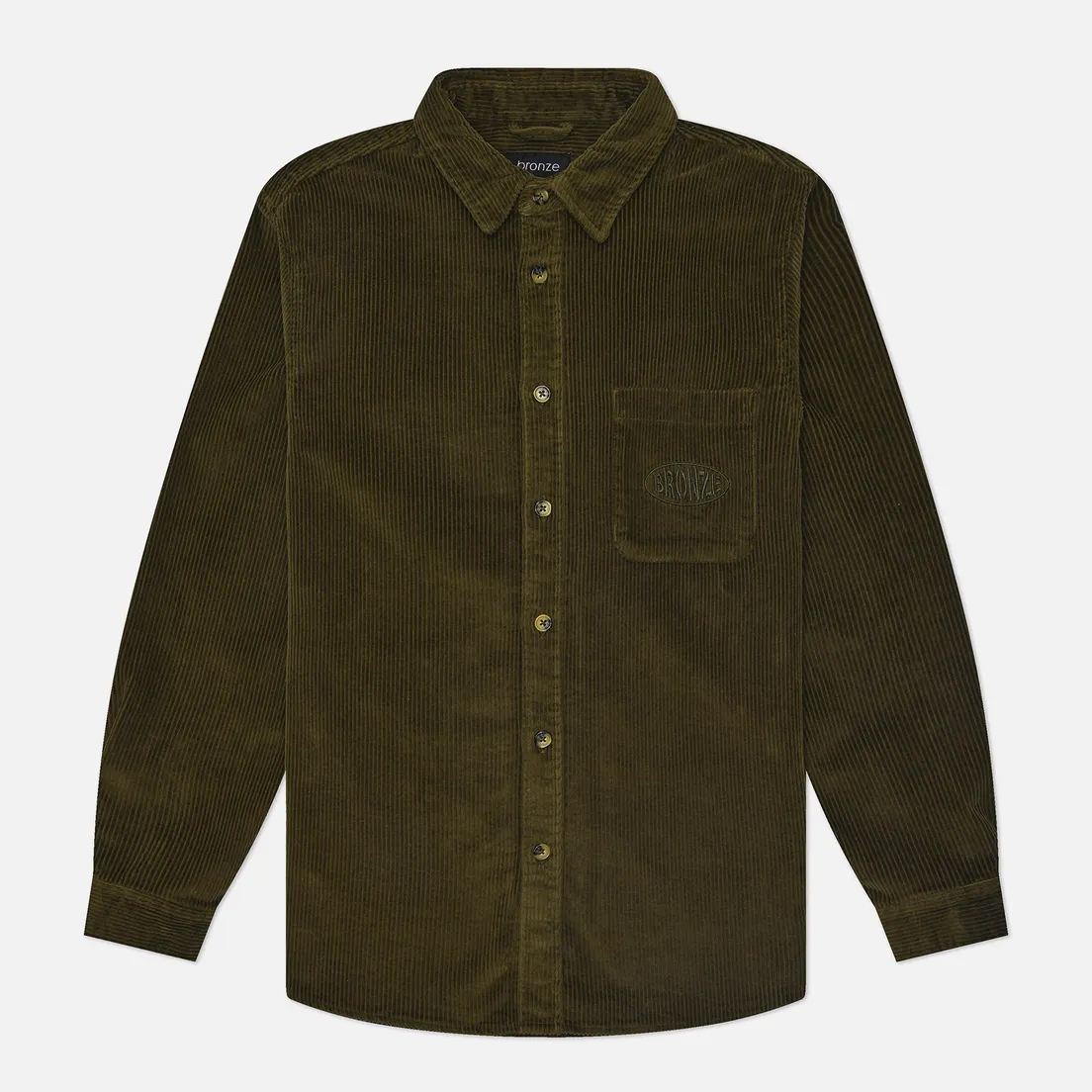 Bronze 56K Мужская рубашка Corduroy Button Up