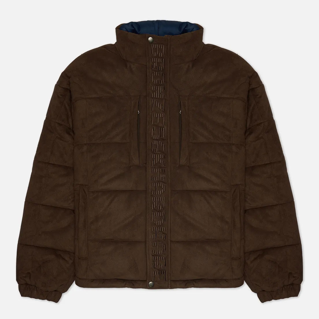 Bronze 56K Мужской пуховик Faux Suede Puffer