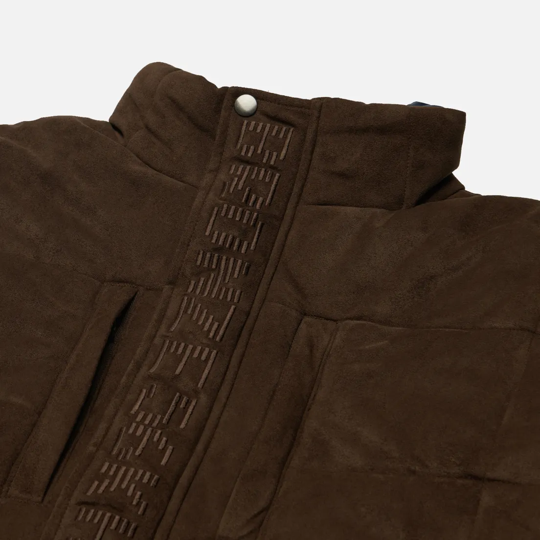 Bronze 56K Мужской пуховик Faux Suede Puffer