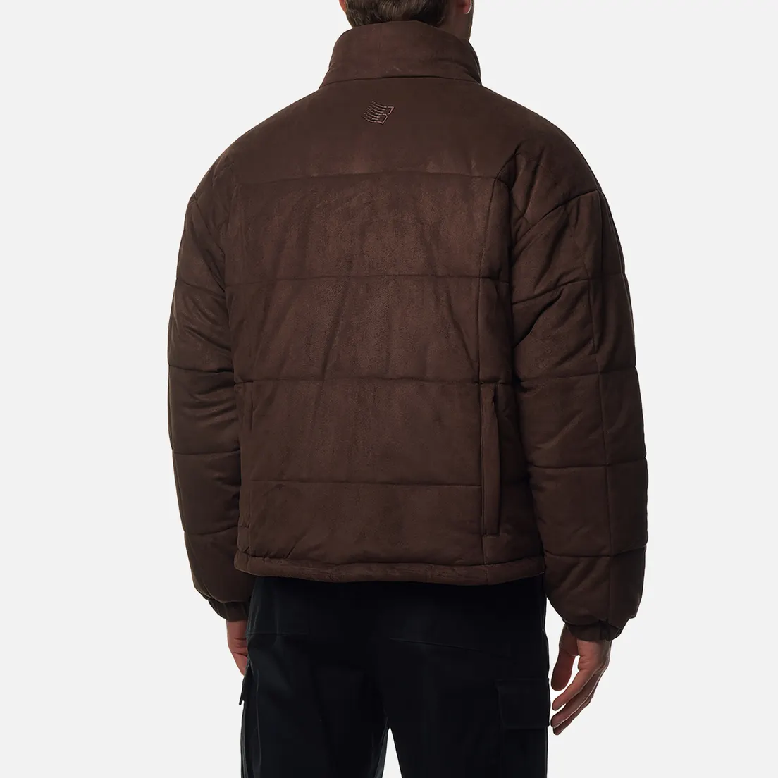Bronze 56K Мужской пуховик Faux Suede Puffer