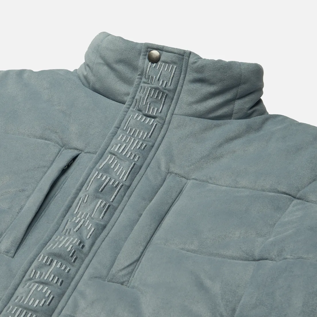 Bronze 56K Мужской пуховик Faux Suede Puffer