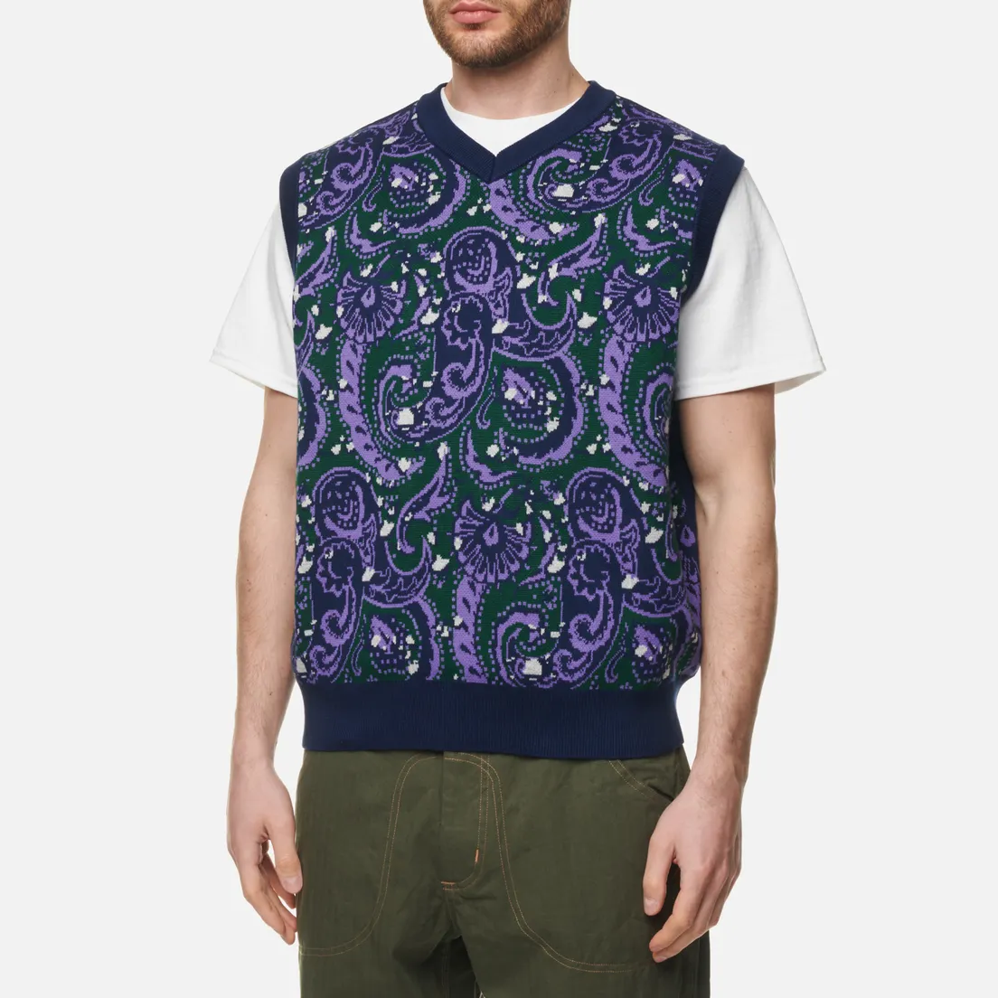 Bronze 56K Мужской жилет Paisley