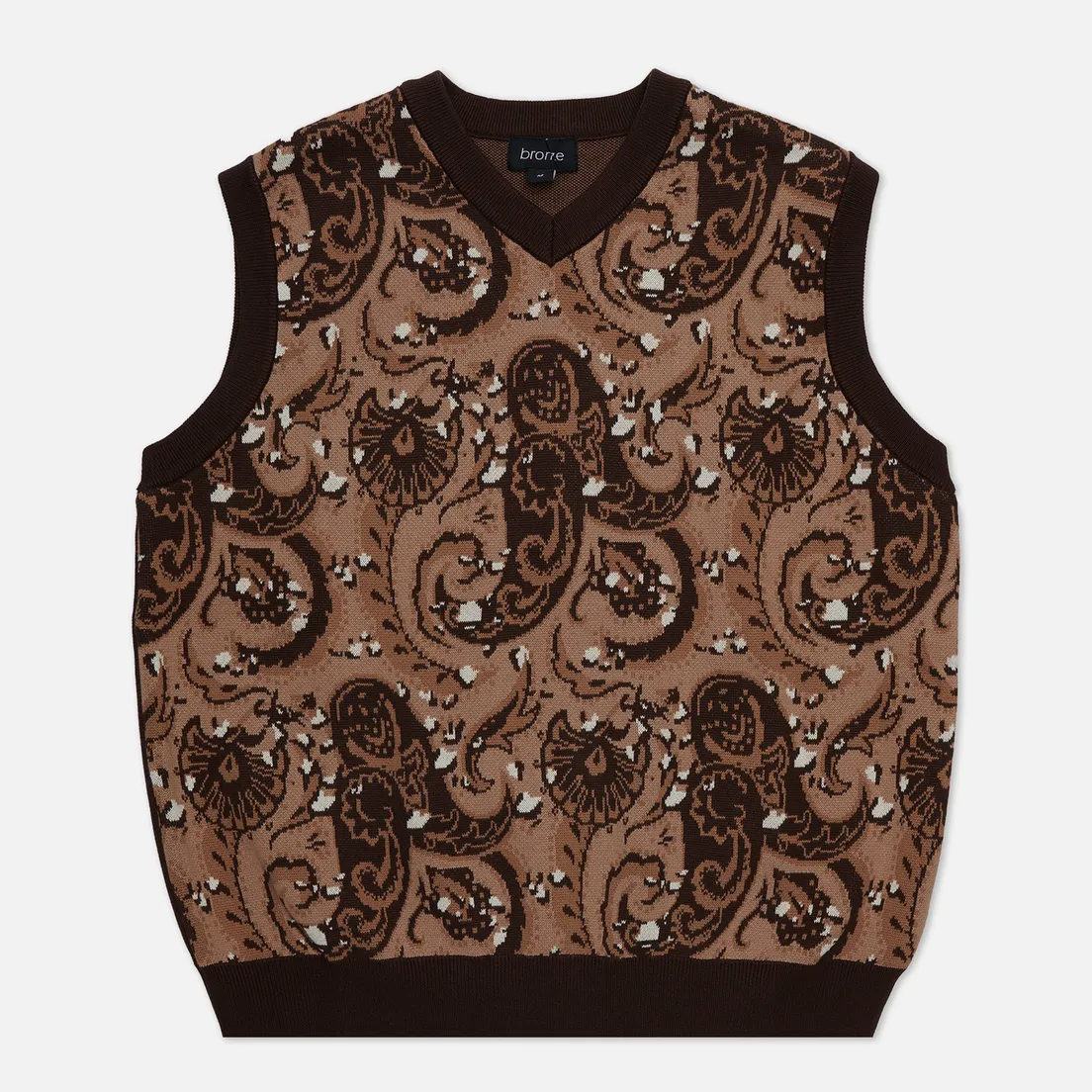 Bronze 56K Мужской жилет Paisley