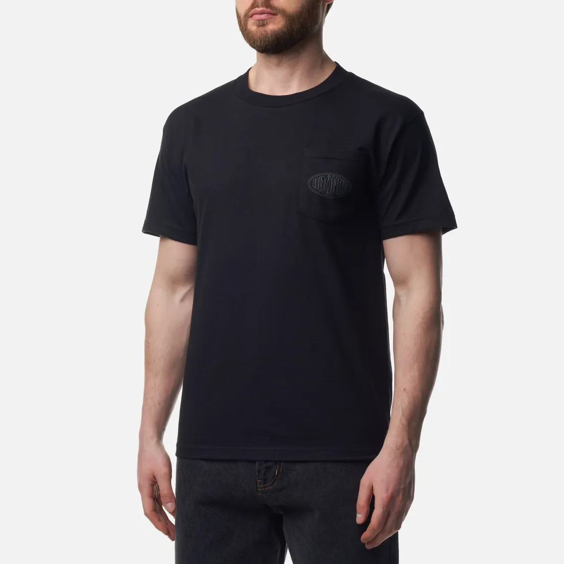 Bronze 56K Мужская футболка Reflective Oval Pocket