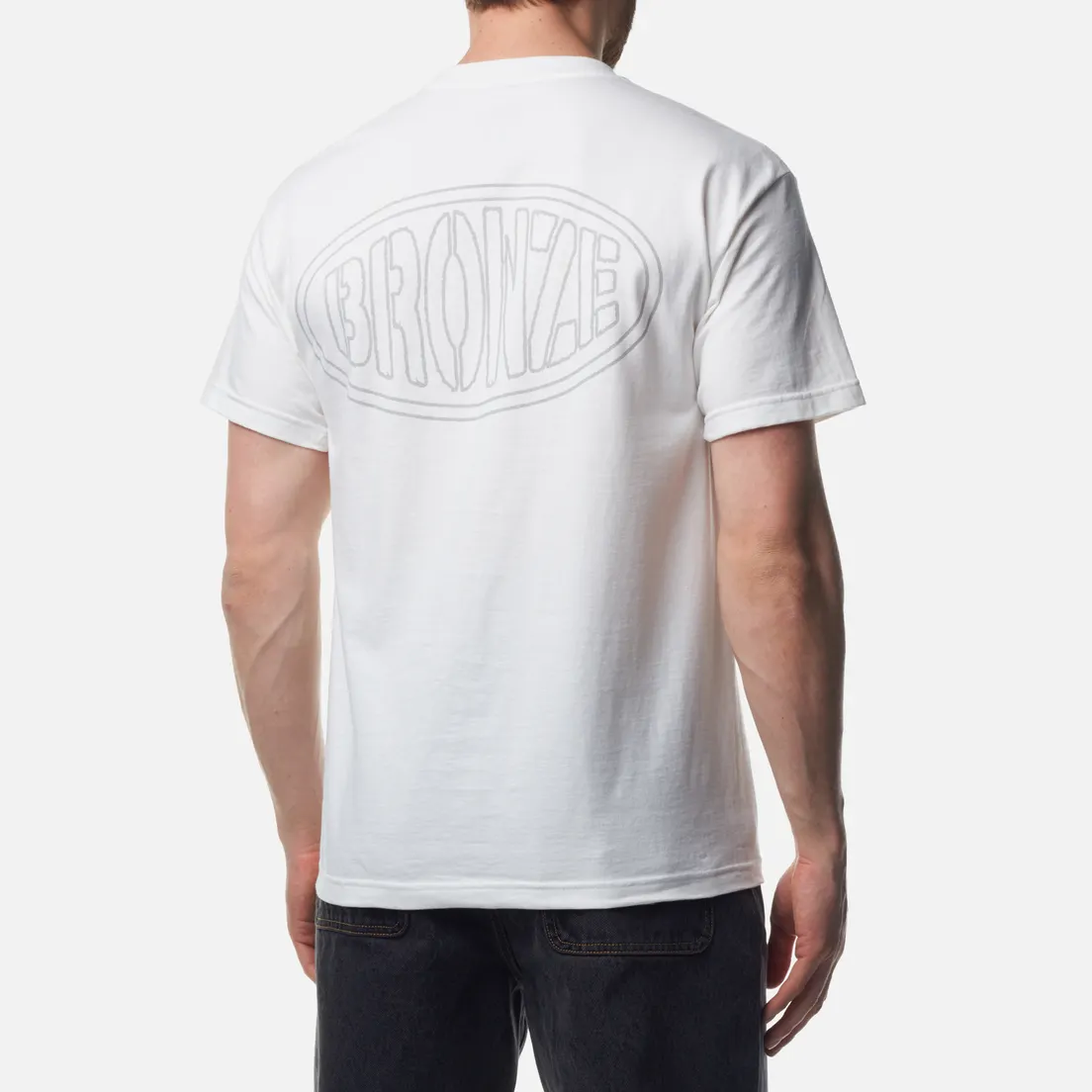 Bronze 56K Мужская футболка Reflective Oval Pocket