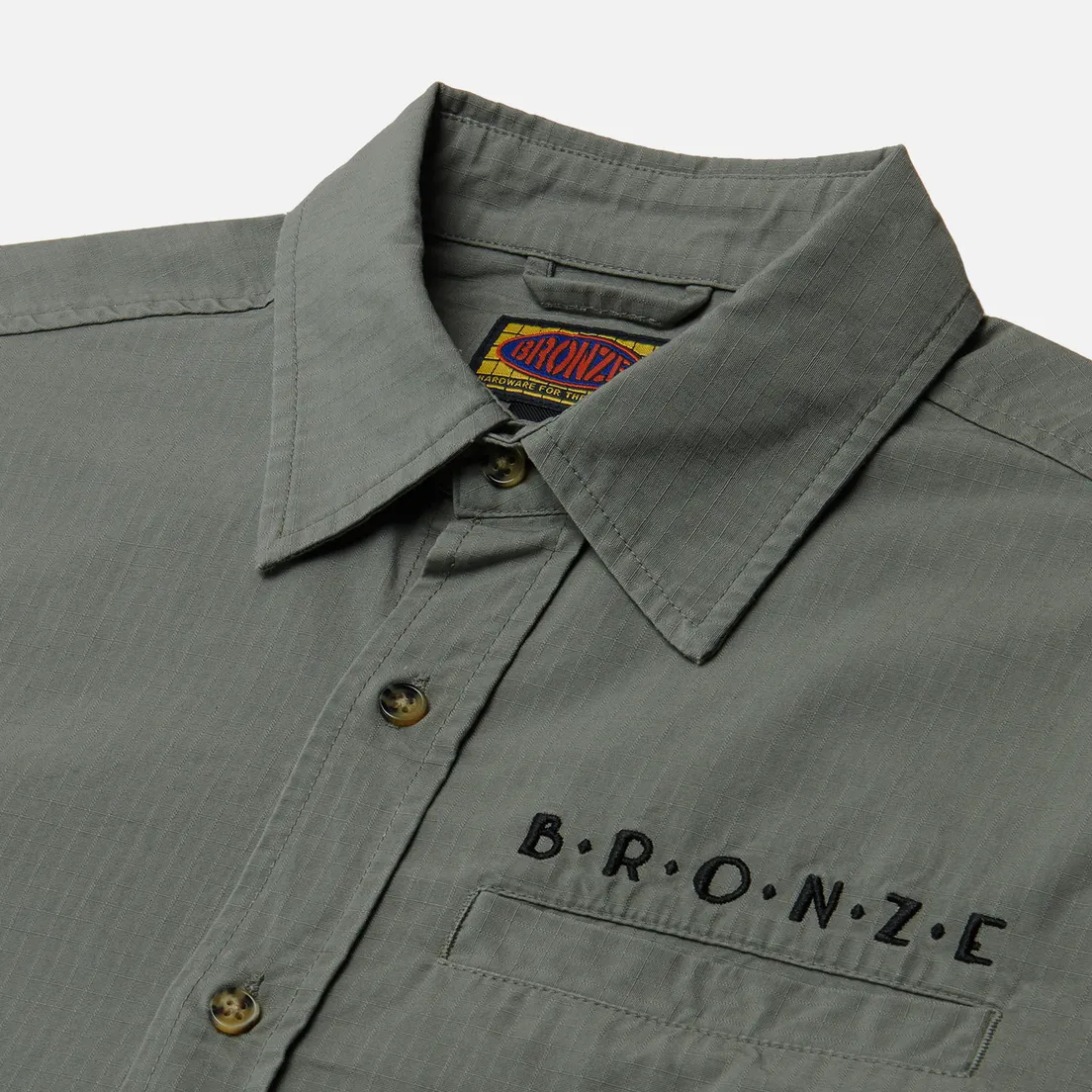 Bronze 56K Мужская рубашка Ripstop Button Up