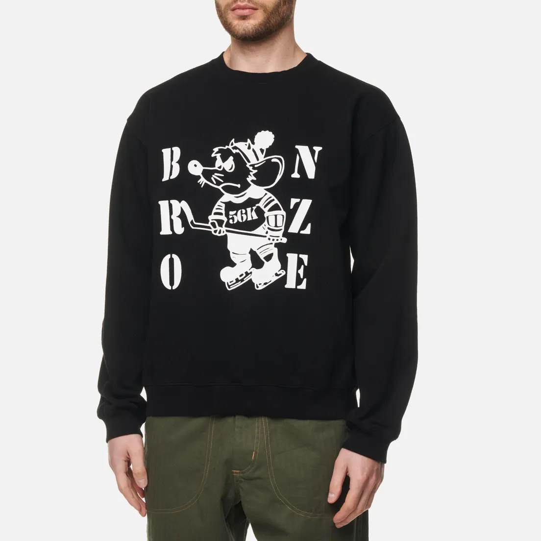 Bronze 56K Мужская толстовка Rat Crew Neck