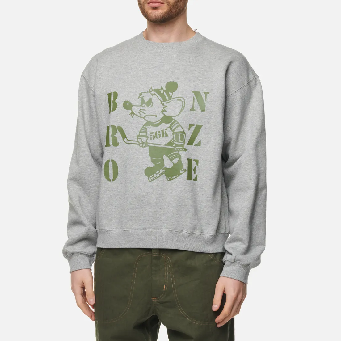 Bronze 56K Мужская толстовка Rat Crew Neck