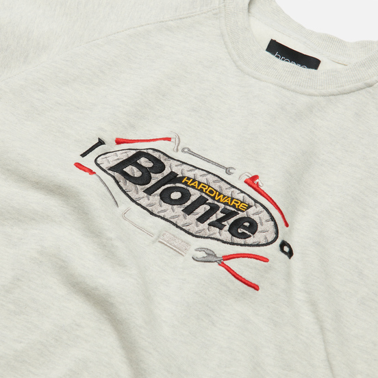Мужская толстовка Bronze 56K Tool Time Crew Neck Ash Grey