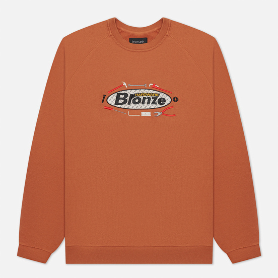 Мужская толстовка Bronze 56K Tool Time Crew Neck Rust