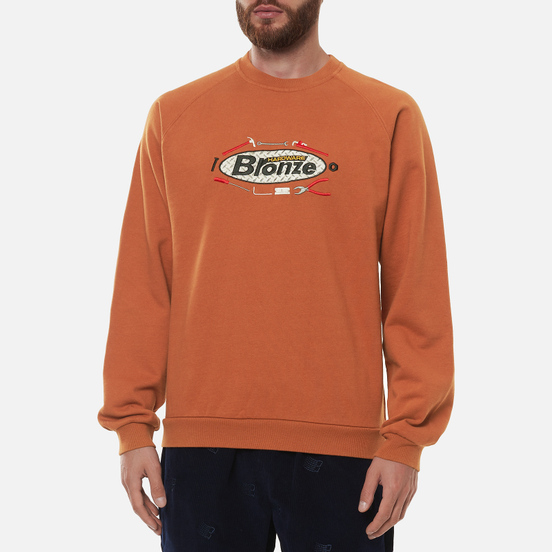 Мужская толстовка Bronze 56K Tool Time Crew Neck Rust