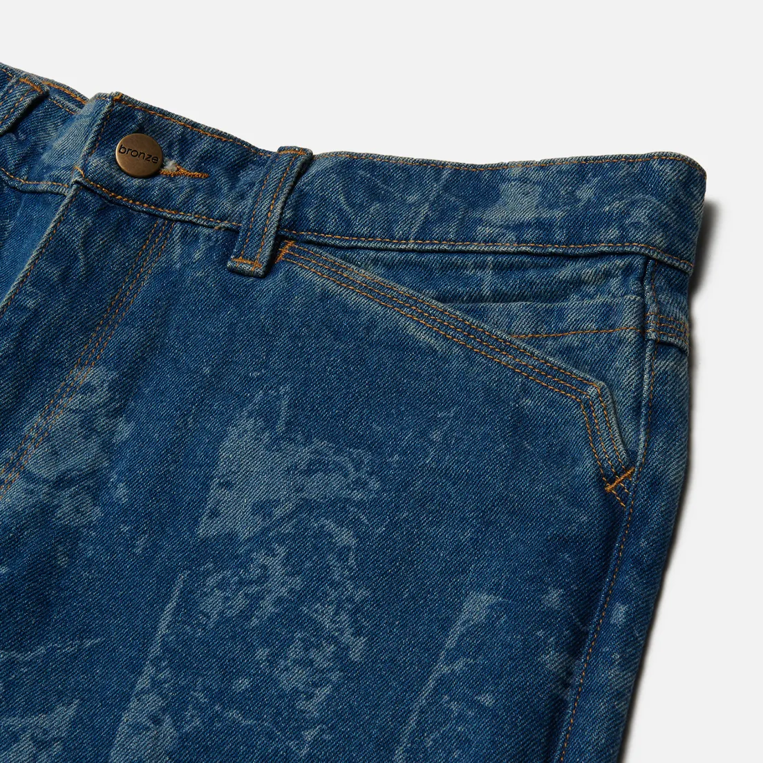 Bronze 56K Мужские джинсы Tire Track Denim