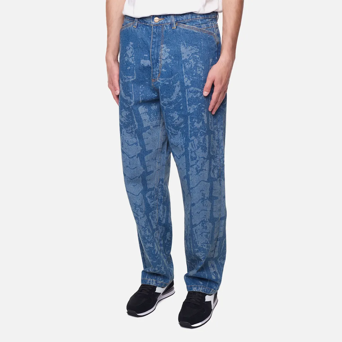 Bronze 56K Мужские джинсы Tire Track Denim