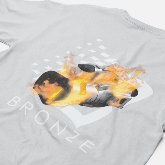 Мужская футболка Bronze 56K VX B Logo Silver