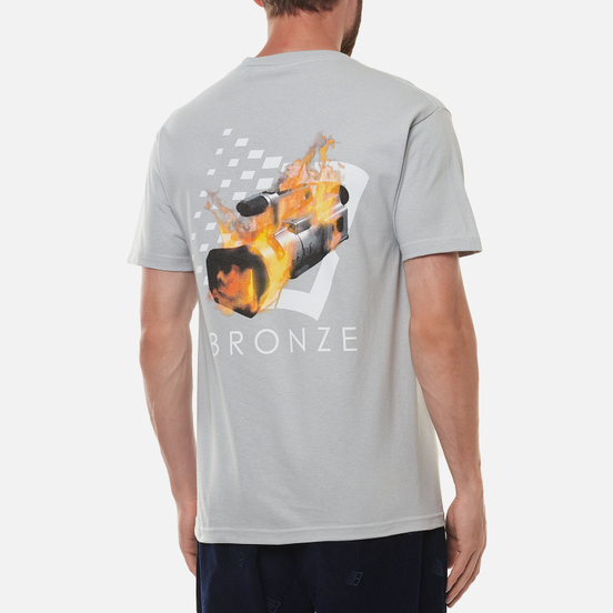 Мужская футболка Bronze 56K VX B Logo Silver