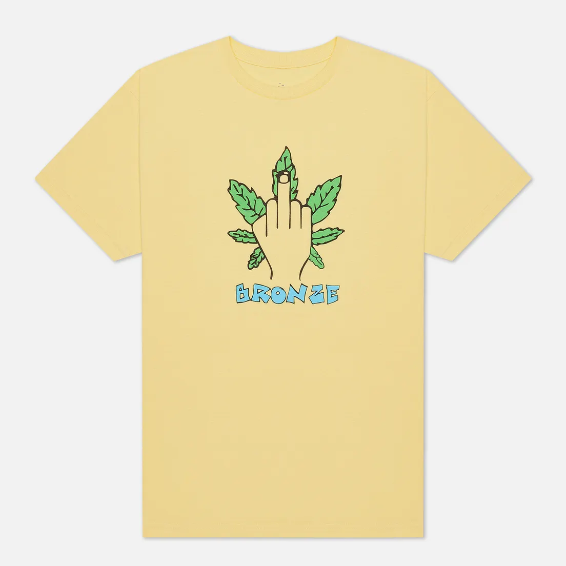 Bronze 56K Мужская футболка Weed Finger