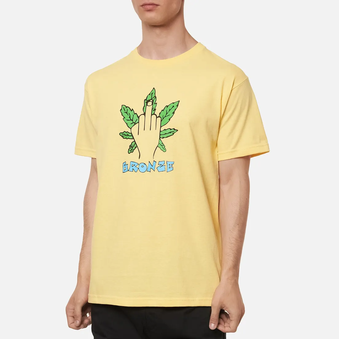 Bronze 56K Мужская футболка Weed Finger