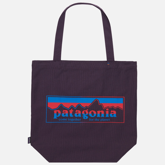 Сумка Patagonia Market Tote Line Logo Ridge Piton Purple