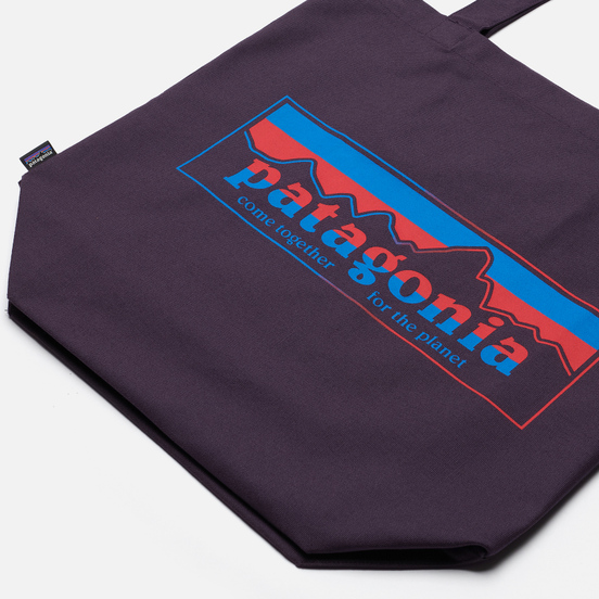 Сумка Patagonia Market Tote Line Logo Ridge Piton Purple