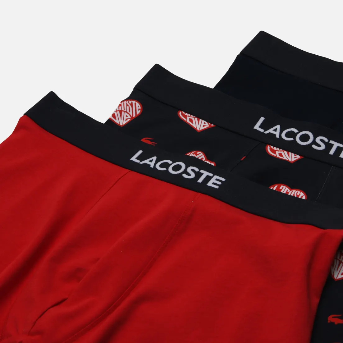 Lacoste Комплект мужских трусов 3-Pack Trunk Valentine's Day