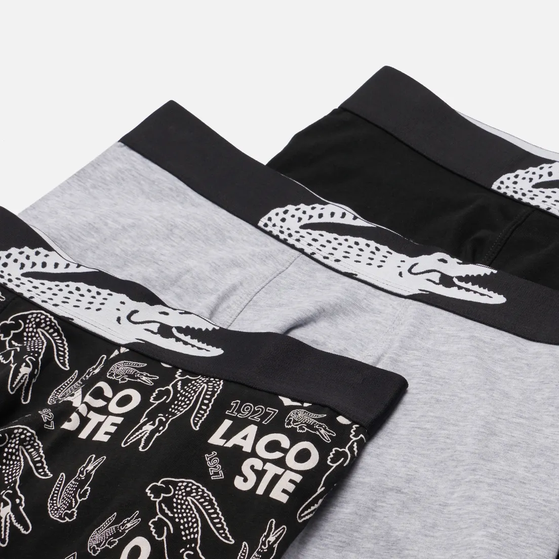 Lacoste Underwear Комплект мужских трусов 3-Pack Crocodile Print Trunk