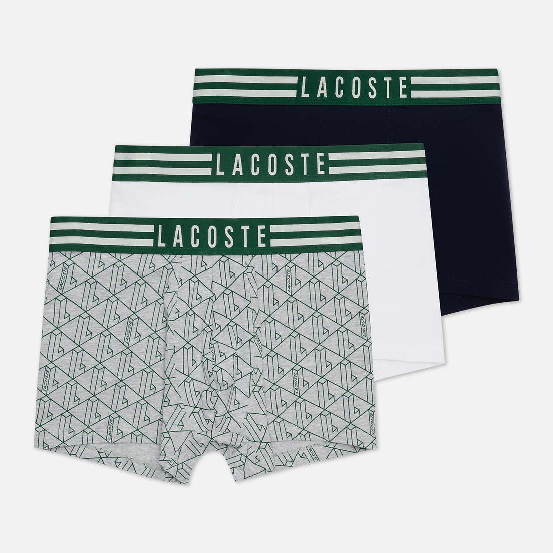 Lacoste Underwear Комплект мужских трусов 3-Pack Striped Boxer