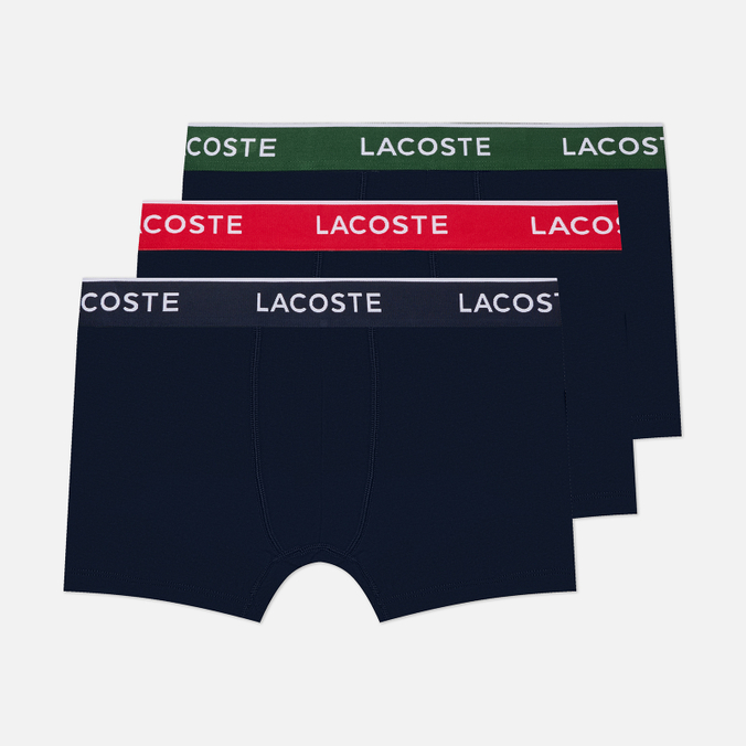Комплект мужских трусов Lacoste 3-Pack Stretch Cotton Trunks