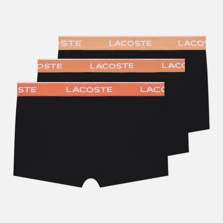 Комплект мужских трусов Lacoste Underwear 3-Pack Stretch Cotton Trunks, цвет комбинированный, размер S