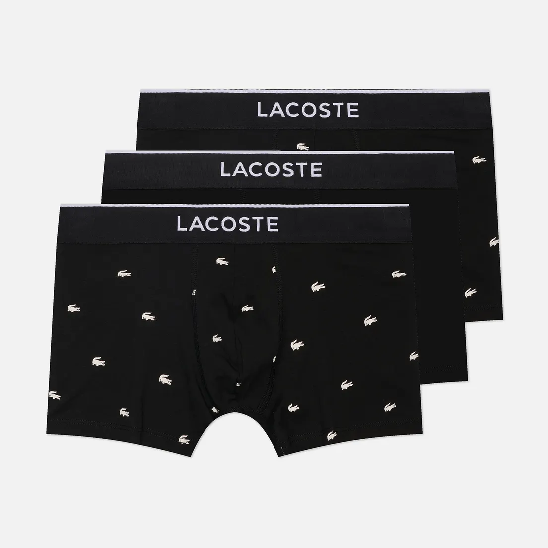 Lacoste Underwear Комплект мужских трусов 3-Pack Printed Stretch Trunks