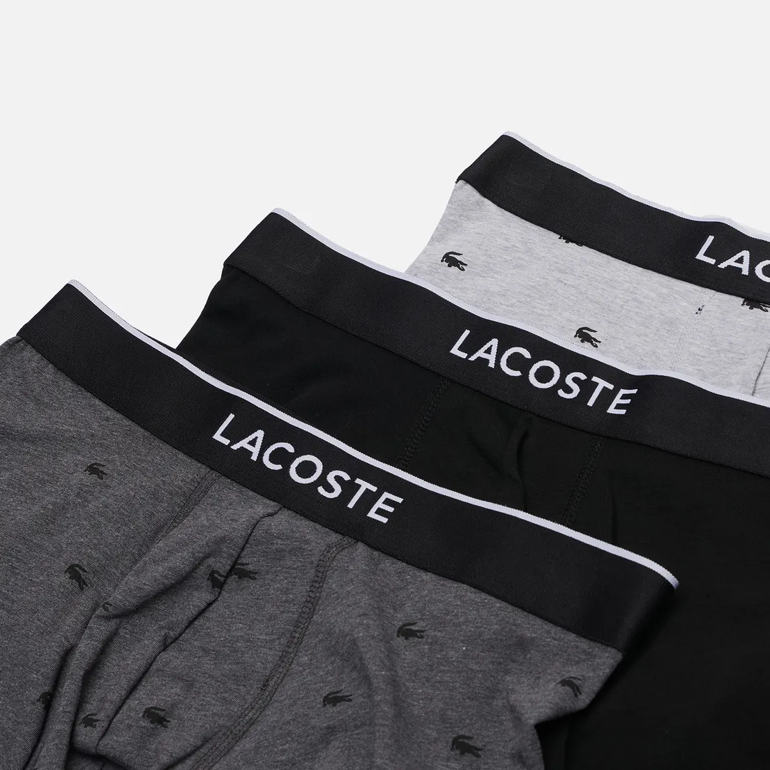 Lacoste Underwear Комплект мужских трусов 3-Pack Printed Stretch Trunks