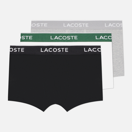 Комплект мужских трусов Lacoste Underwear Trunks 3-Pack, цвет комбинированный, размер M